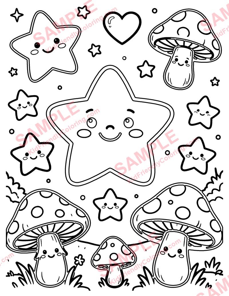 Power-Ups coloring page preview