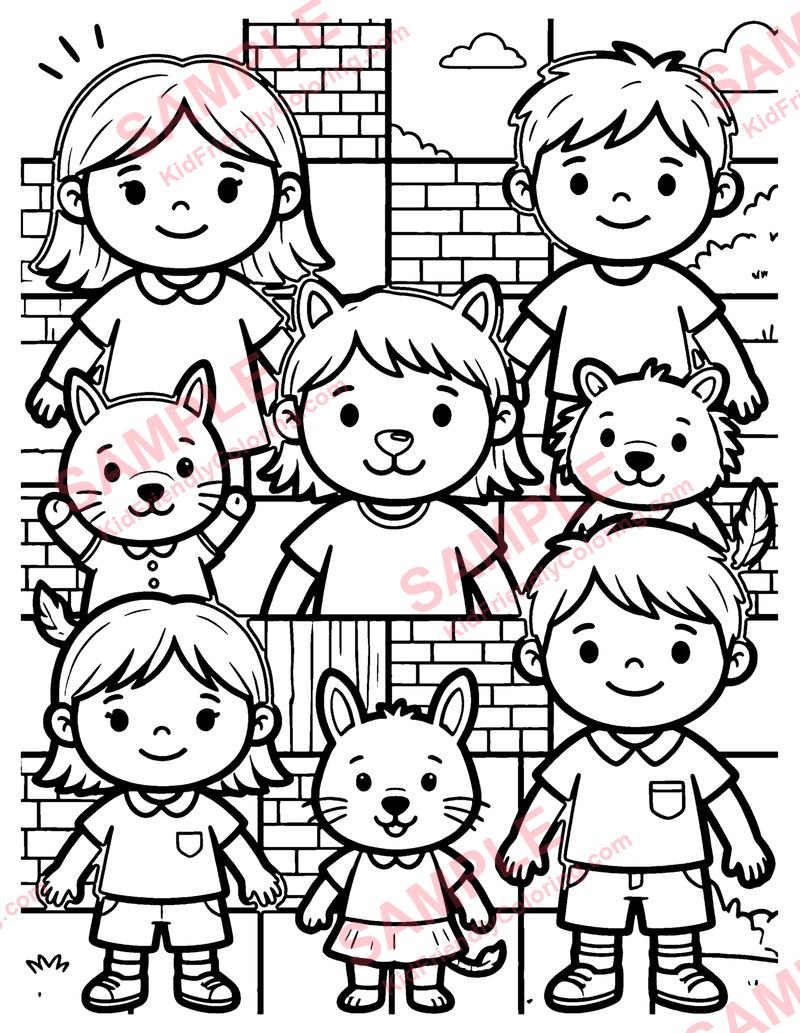 Quilting coloring page preview