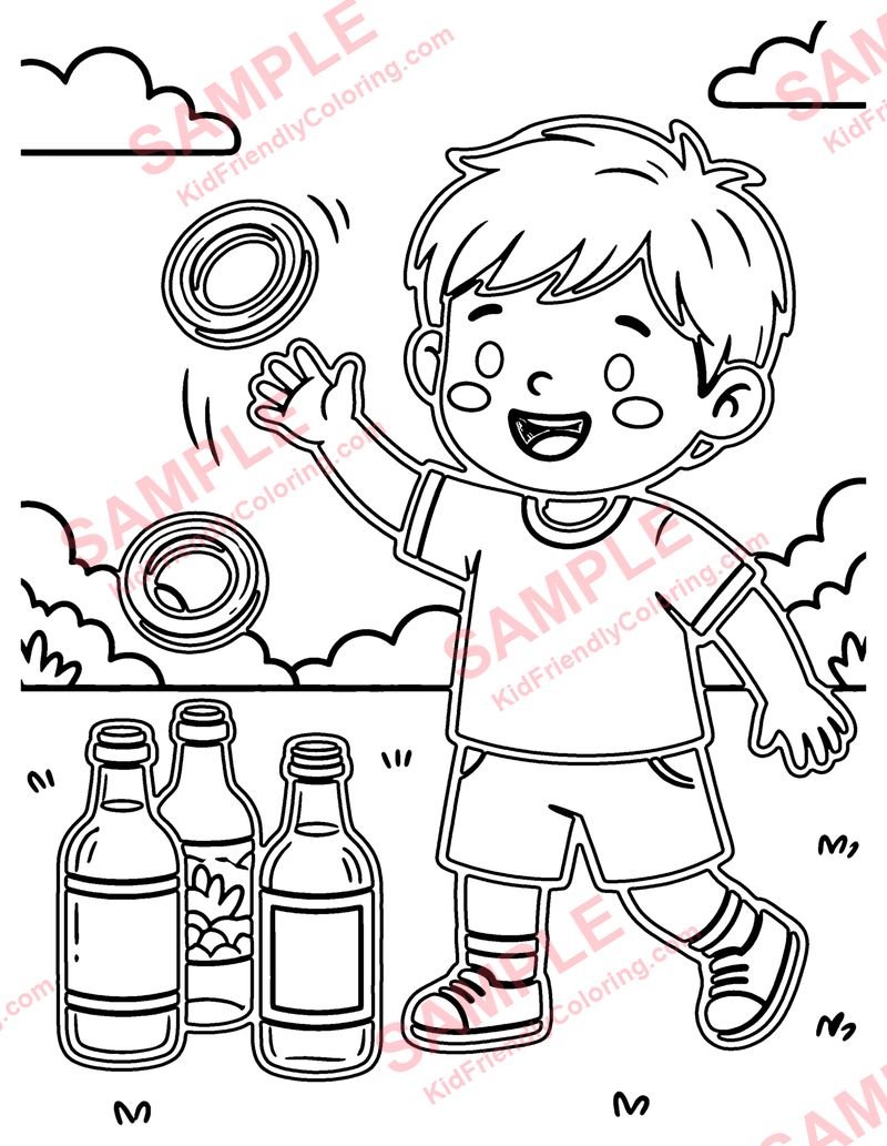 Ring Toss coloring page preview