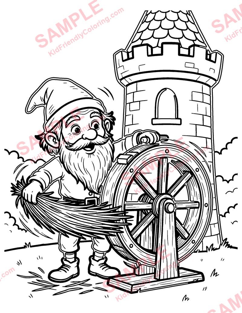 Rumpelstiltskin coloring page preview