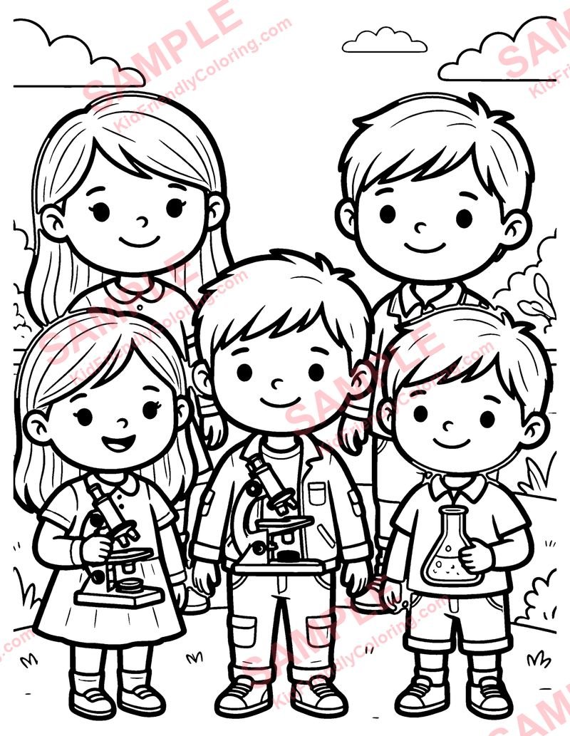 Science Kit coloring page preview