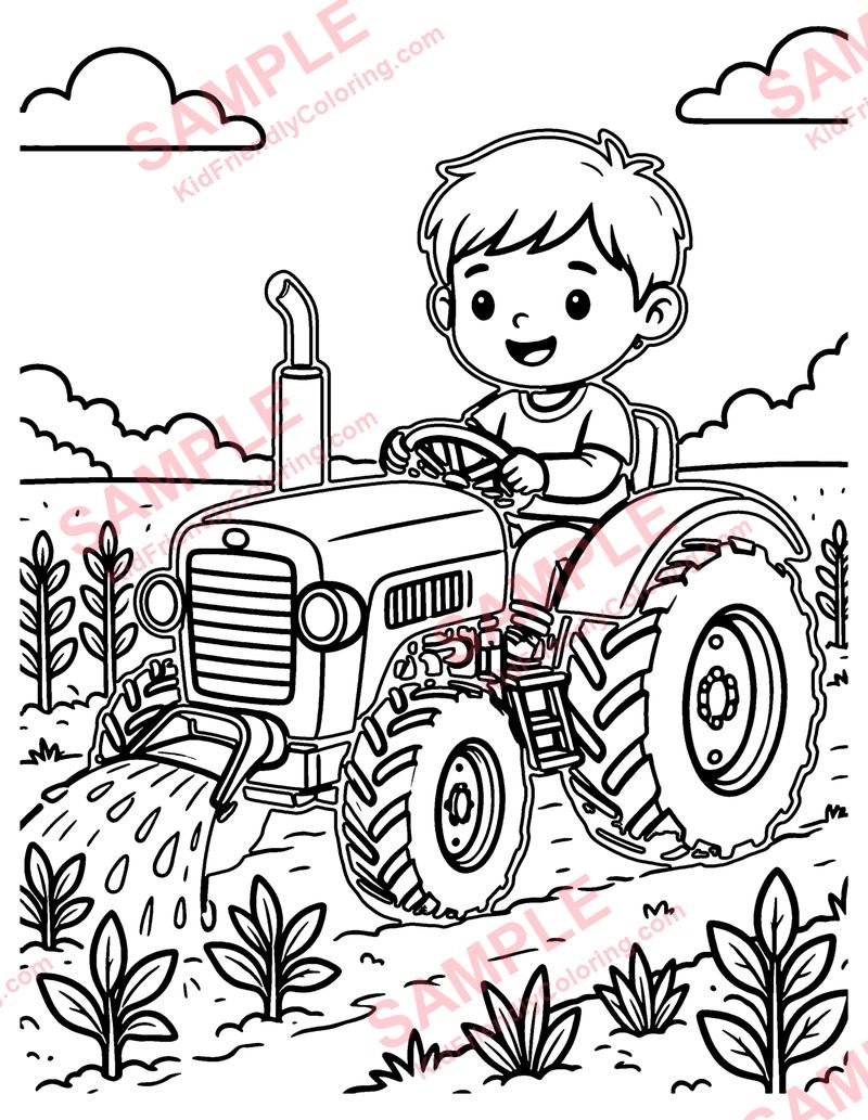 Sprayer coloring page preview