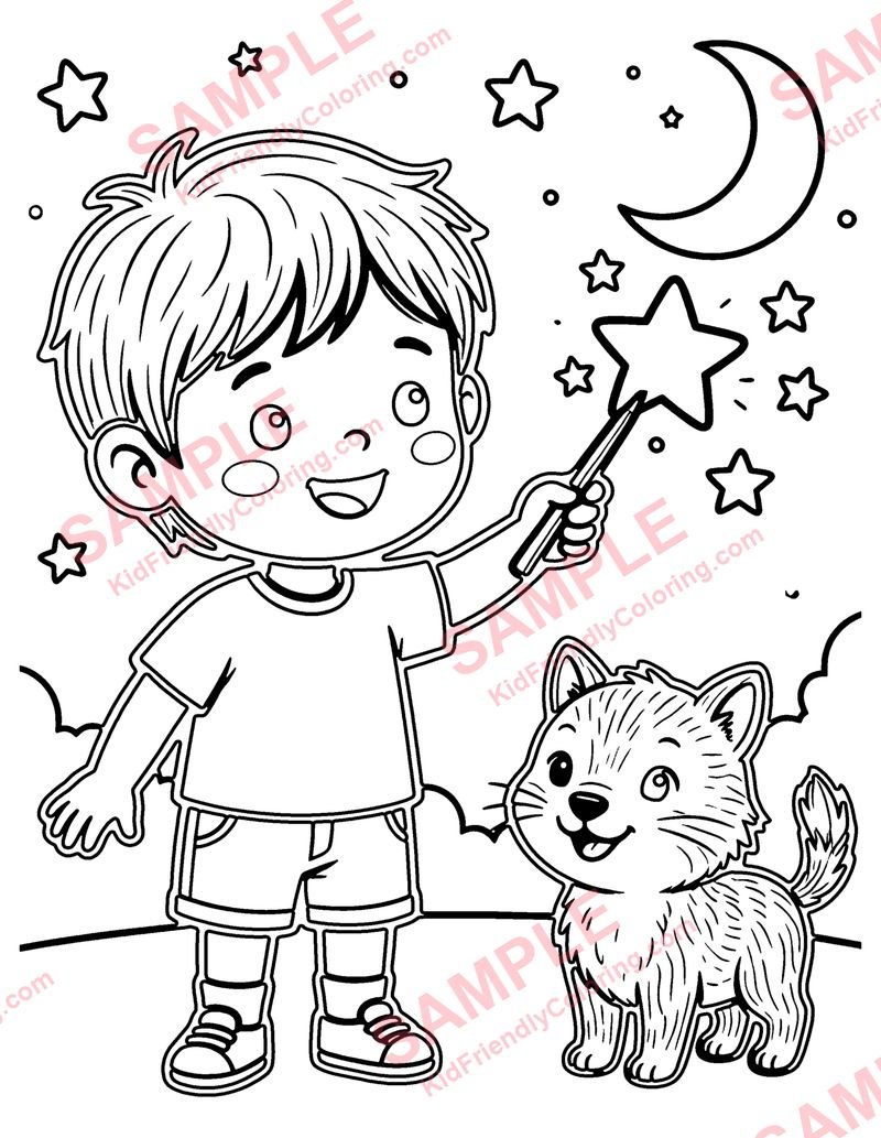 Star Light, Star Bright coloring page preview