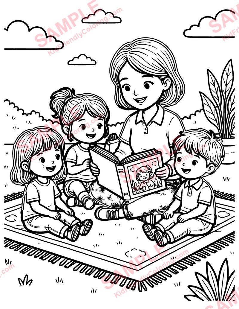 Story Time coloring page preview