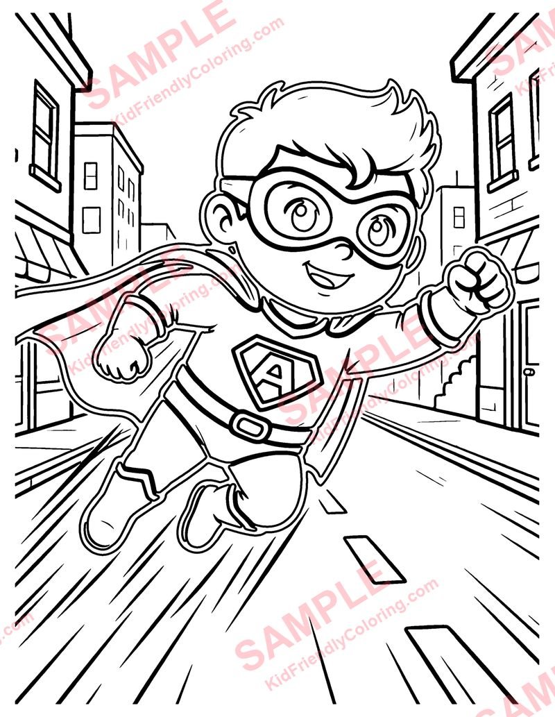 Super Speed coloring page preview