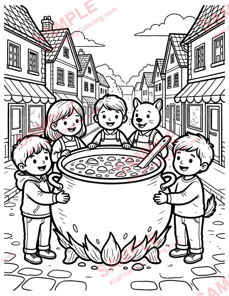 Sweet Porridge coloring page preview