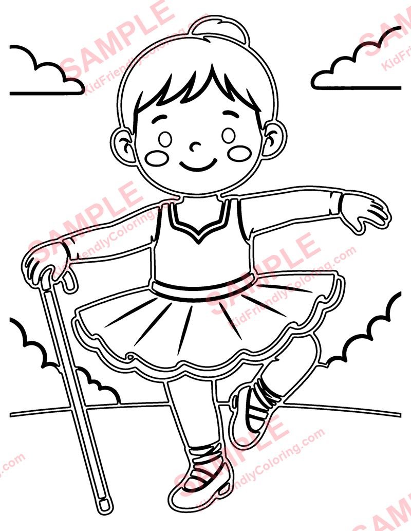 Tap Dance coloring page preview
