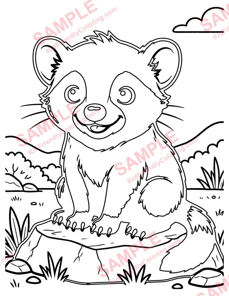 Tasmanian Devil coloring page preview