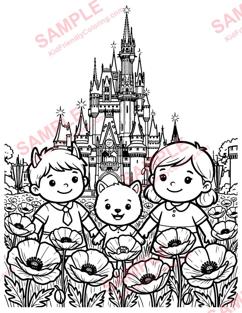 The Emerald City coloring page preview