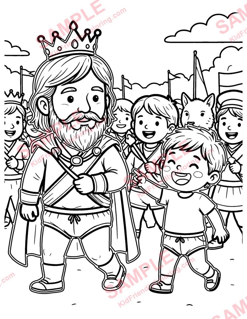 The Emperor's New Clothes coloring page preview