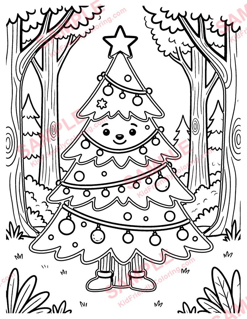 The Fir Tree coloring page preview