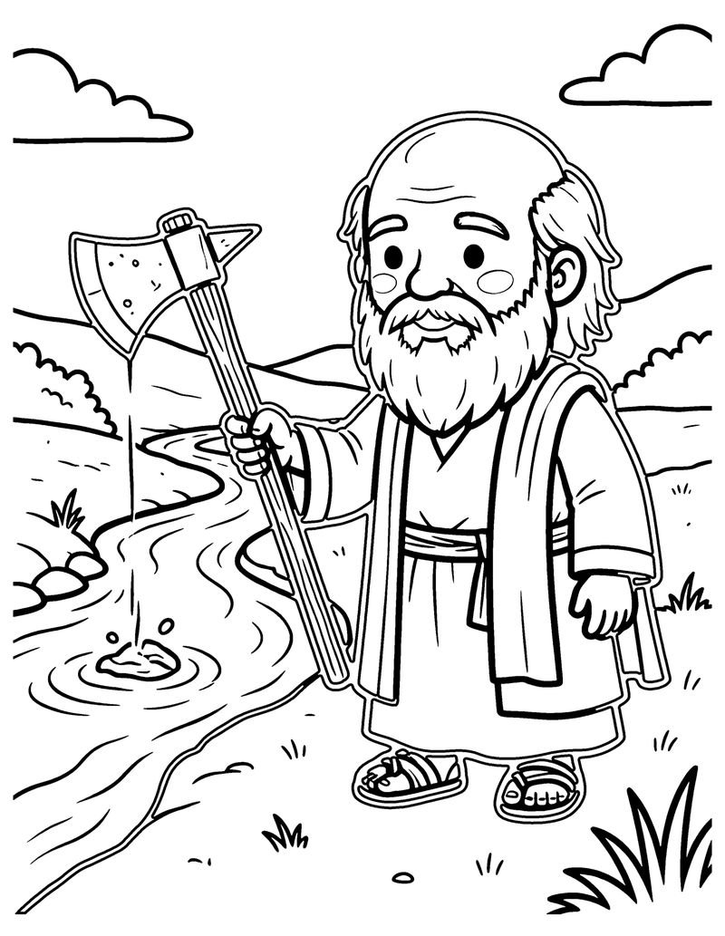 The Floating Ax Head coloring page preview
