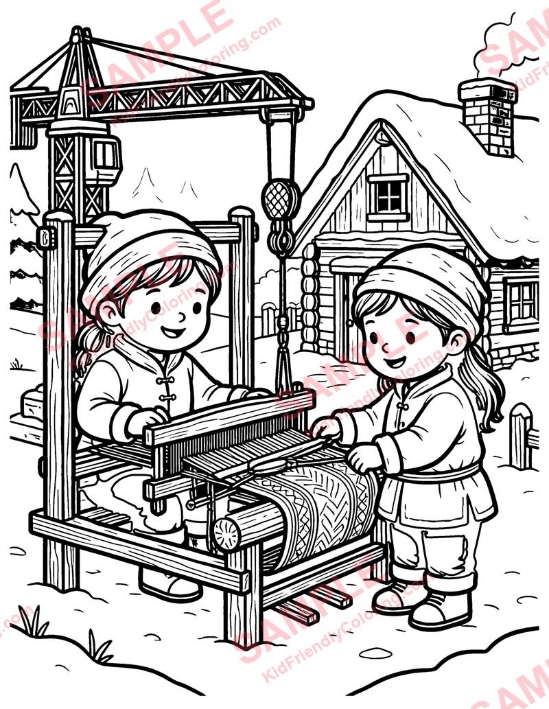 The Grateful Crane coloring page preview