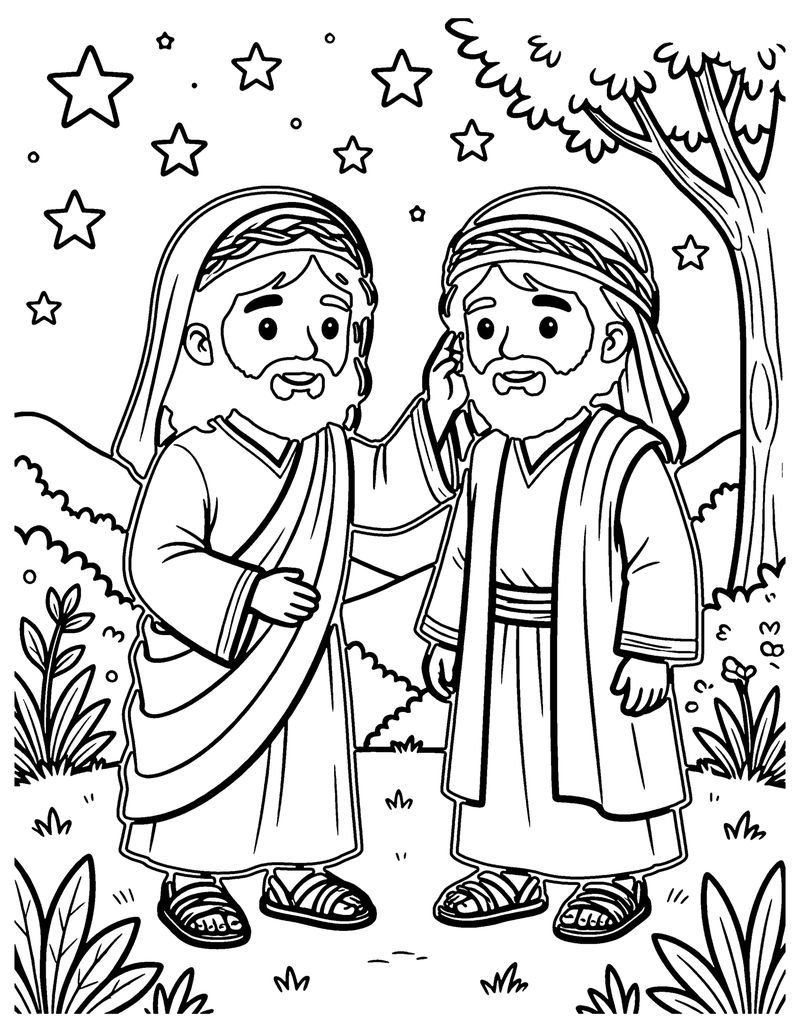 The Healed Ear coloring page preview