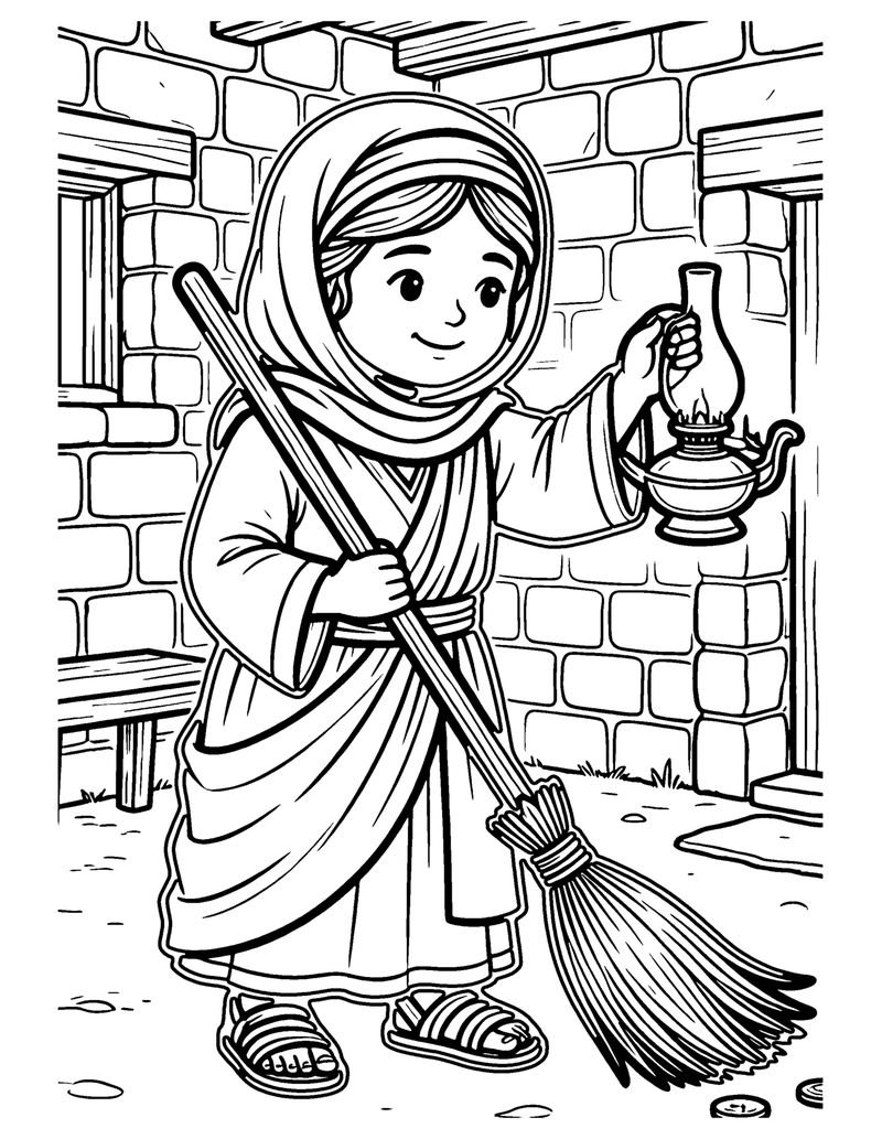The Lost Coin coloring page preview