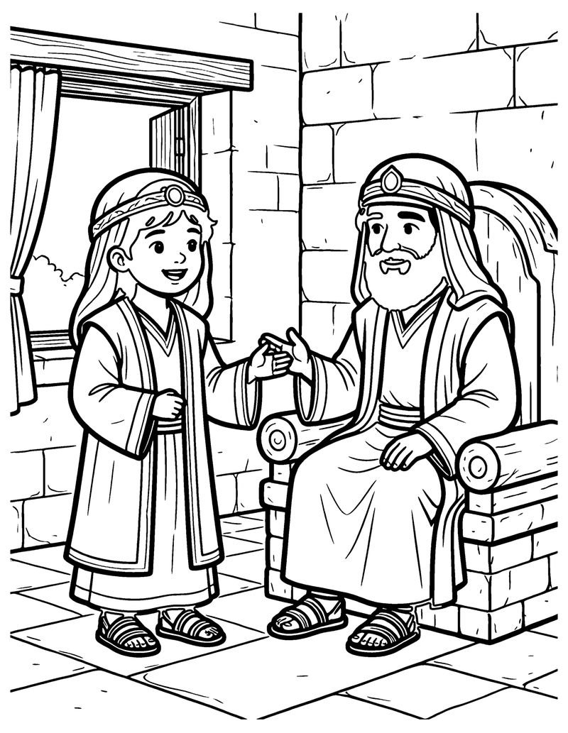 The Persistent Widow coloring page preview