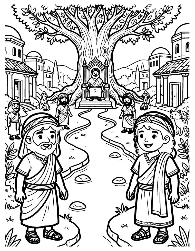 The River of Life coloring page preview