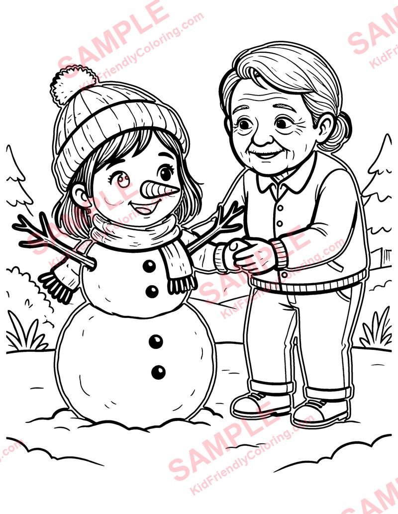 The Snow Maiden coloring page preview