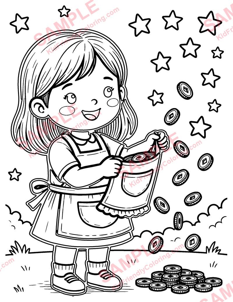 The Star Money coloring page preview
