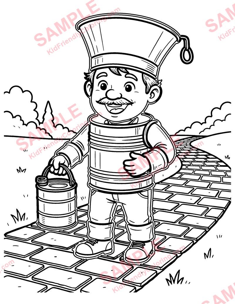The Tin Woodman coloring page preview
