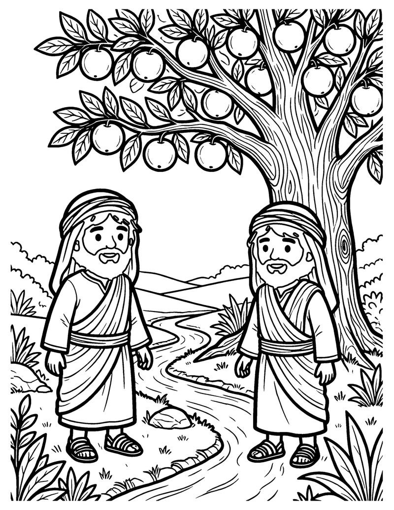 The Tree of Life coloring page preview