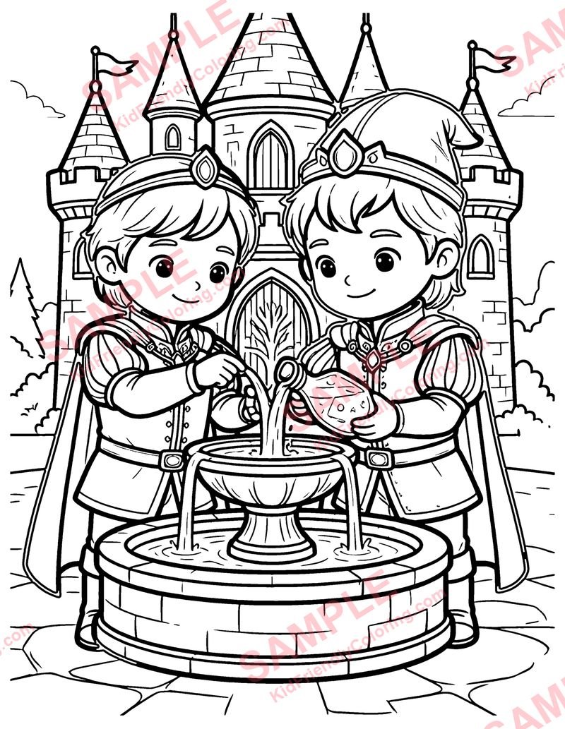 The Water of Life coloring page preview