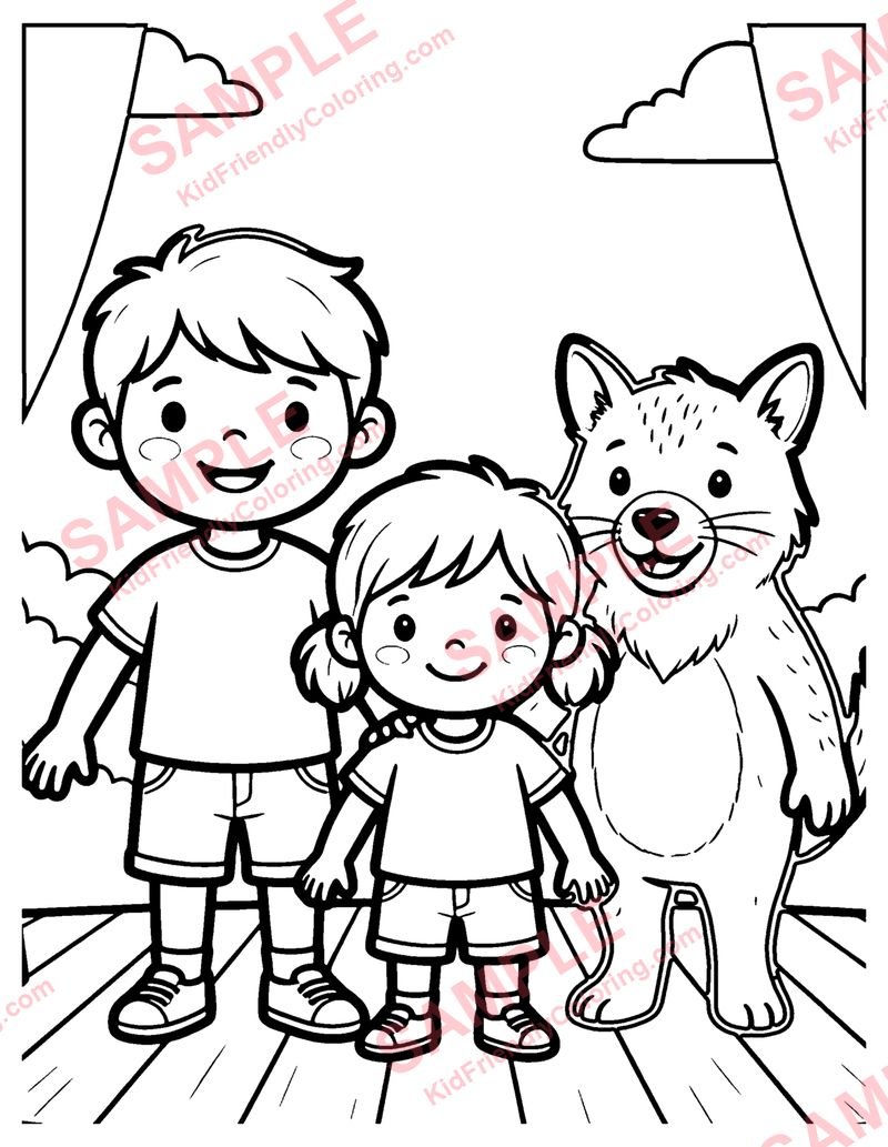 Theater Stage coloring page preview