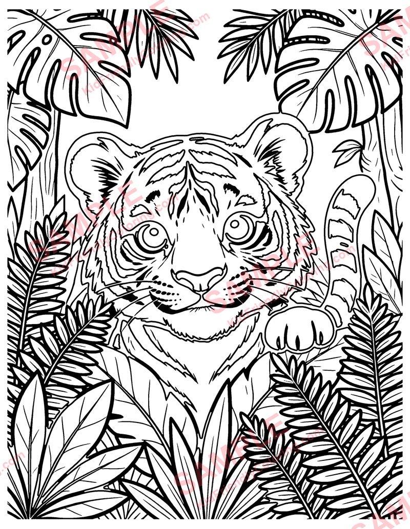 Tiger Cub coloring page preview