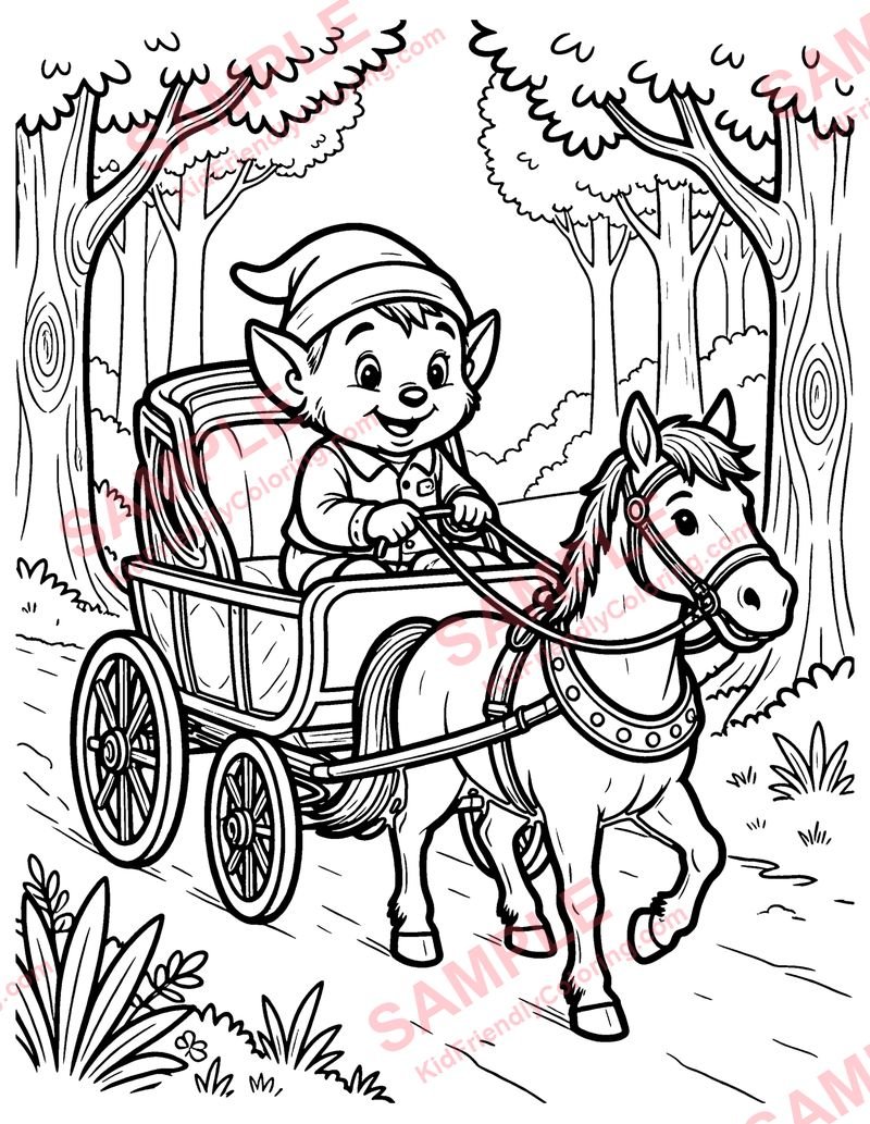 Tom Thumb coloring page preview