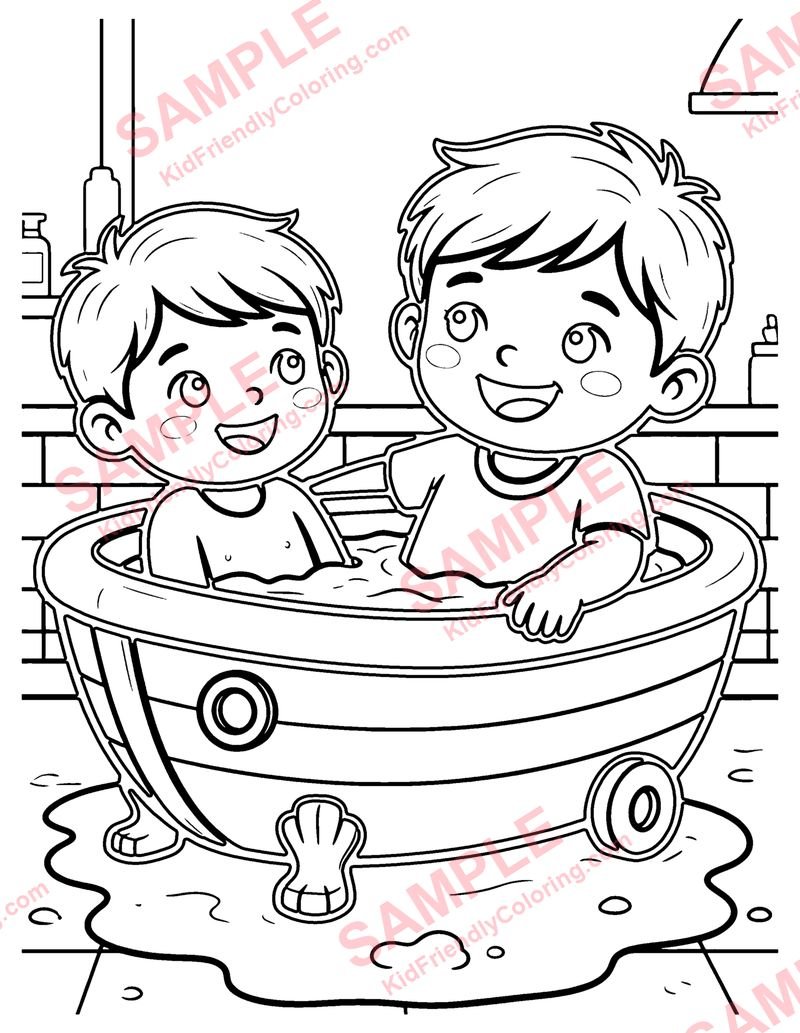 Toy Boat coloring page preview