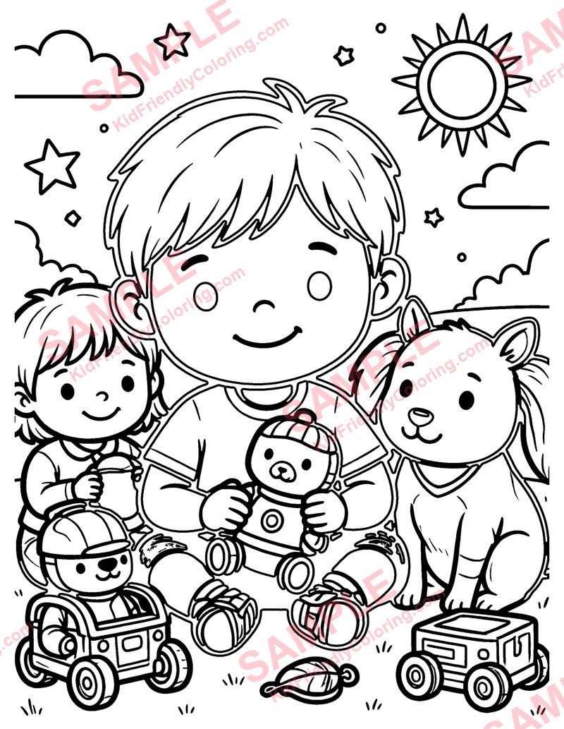 Toy Catalog Dream coloring page preview