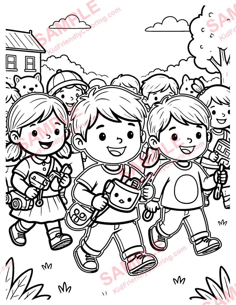 Toy Parade coloring page preview