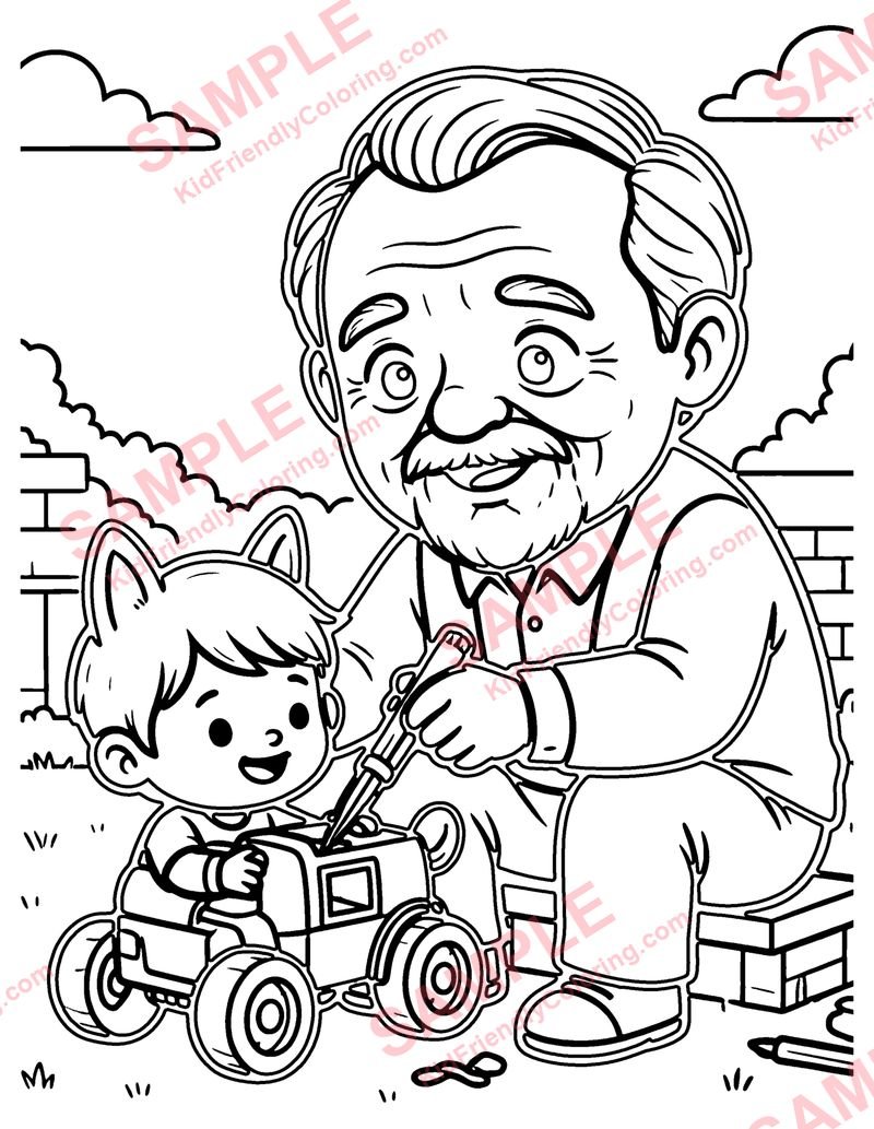 Toy Repair coloring page preview