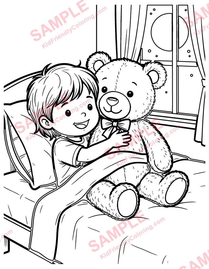 Twinkle Little Bedtime coloring page preview