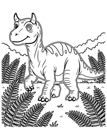 Allosaurus coloring page