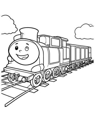 Alphabet Train coloring page