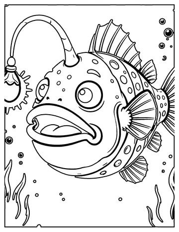 Anglerfish Light coloring page