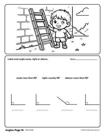 Angles: Page 10 coloring page