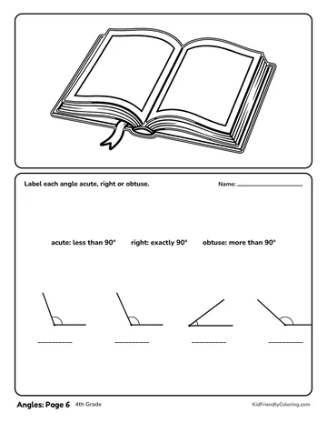 Angles: Page 6 coloring page