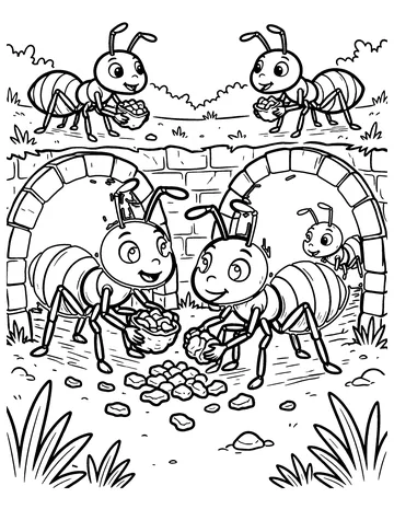 Ant Colony coloring page