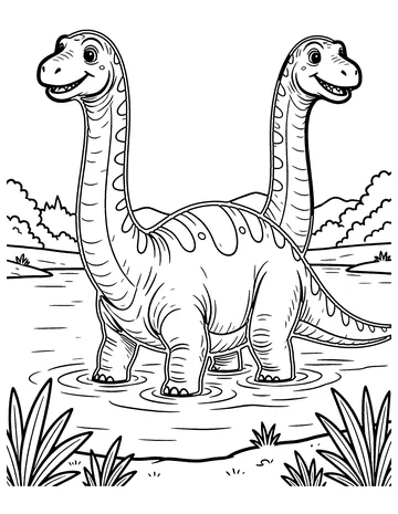 Apatosaurus coloring page