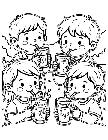 Apple Cider coloring page