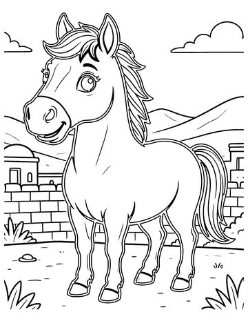 Arabian Horse coloring page
