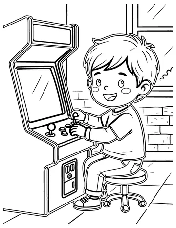Arcade Machine coloring page