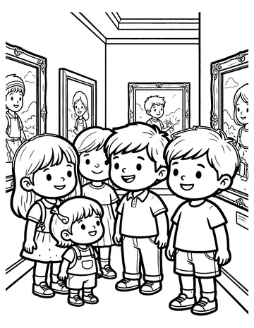 Art Museum coloring page
