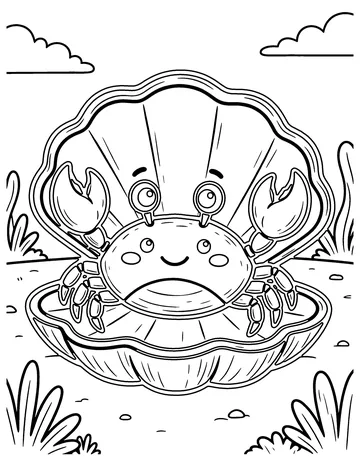 Baby Crab coloring page