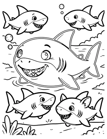 Baby Shark coloring page