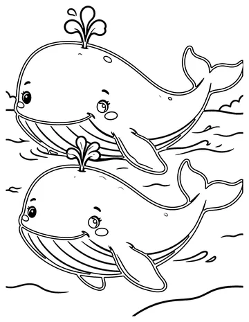 Baby Whale coloring page