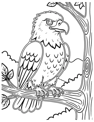 Bald Eagle coloring page