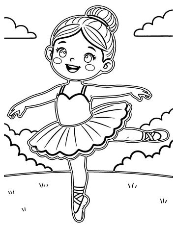 Ballet Dancer coloring page